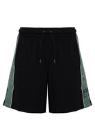 Bermuda Logo Series in interlok di misto cotone Black 