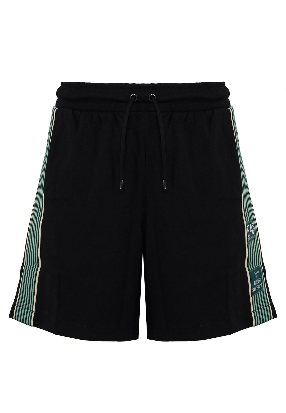 Bermuda Logo Series in interlok di misto cotone Black 