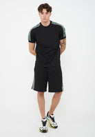Bermuda Logo Series in interlok di misto cotone Black 