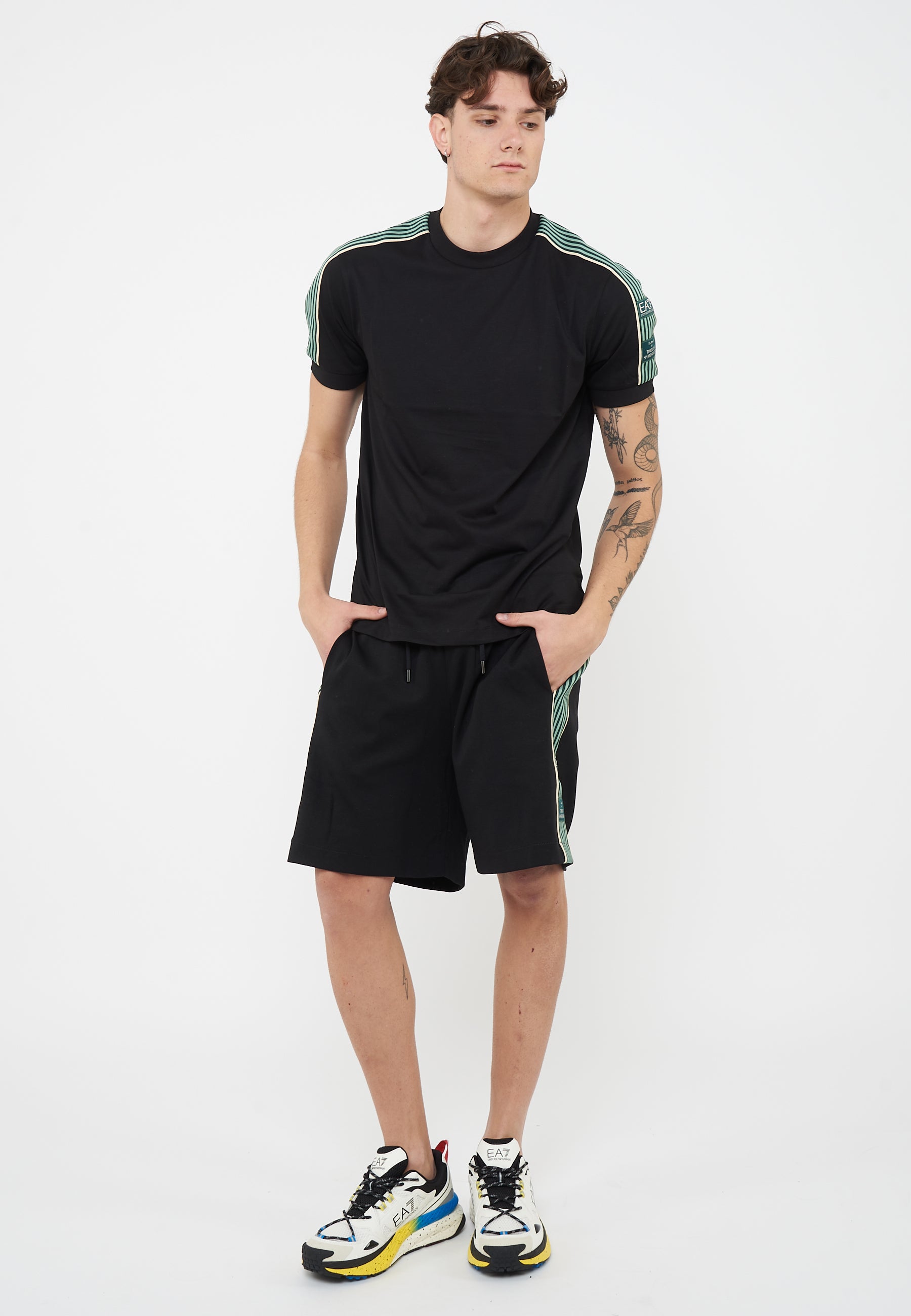 T-shirt Logo Series Boy in cotone Black 