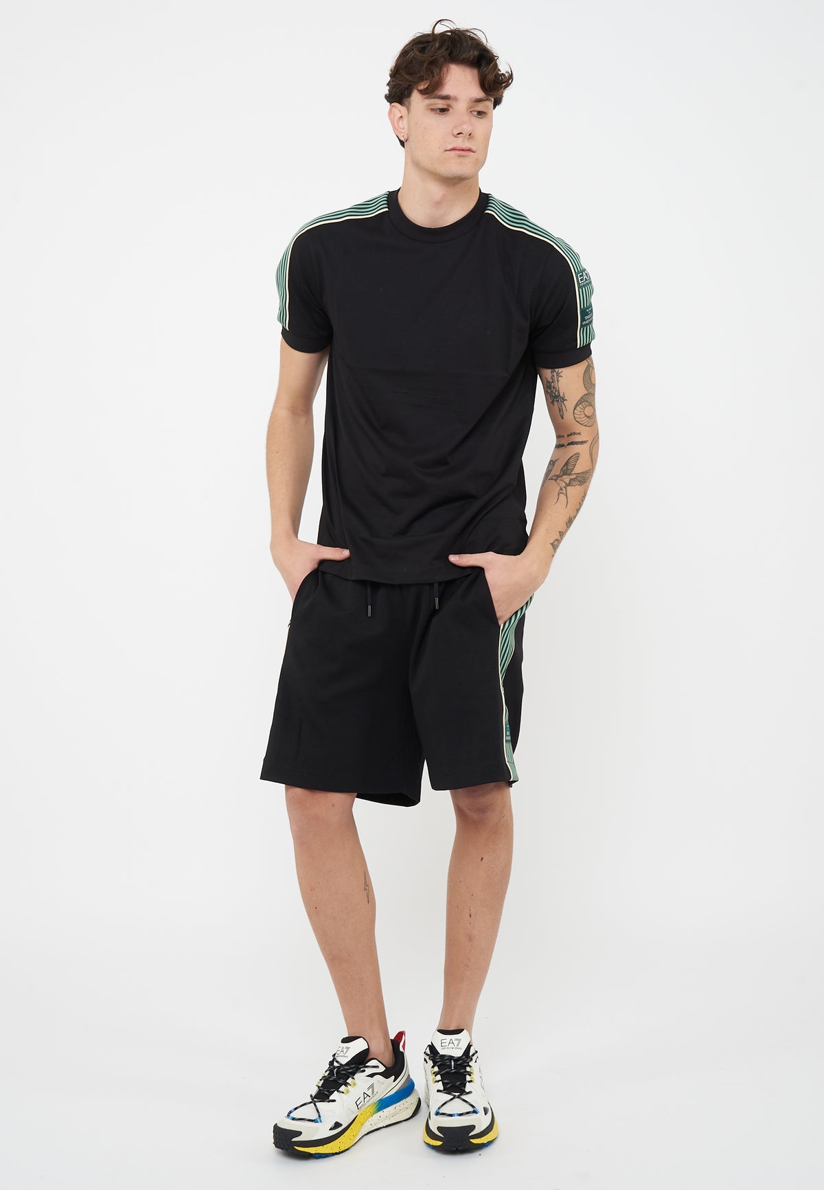 T-shirt Logo Series Boy in cotone Black 