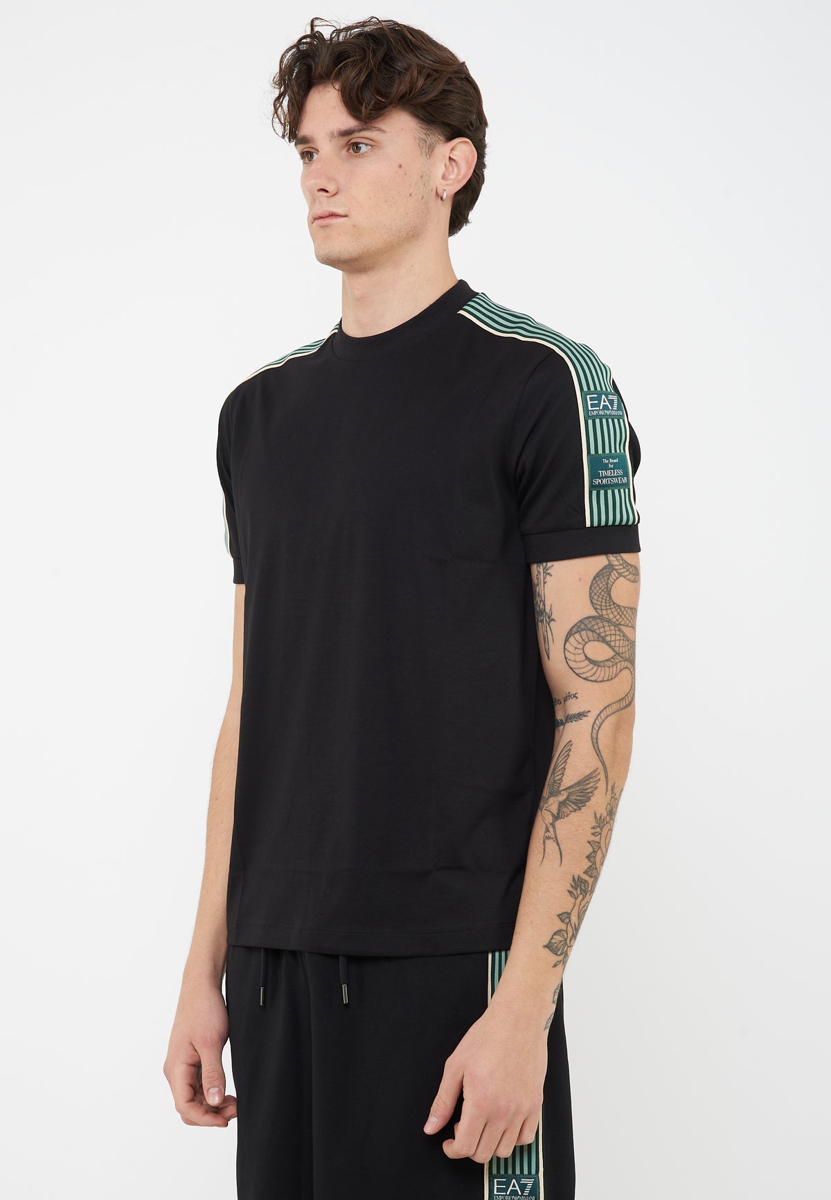 T-shirt Logo Series Boy in cotone Black 