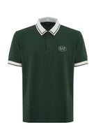 Polo Tennis Club in piquet di cotone stretch Cilantro 