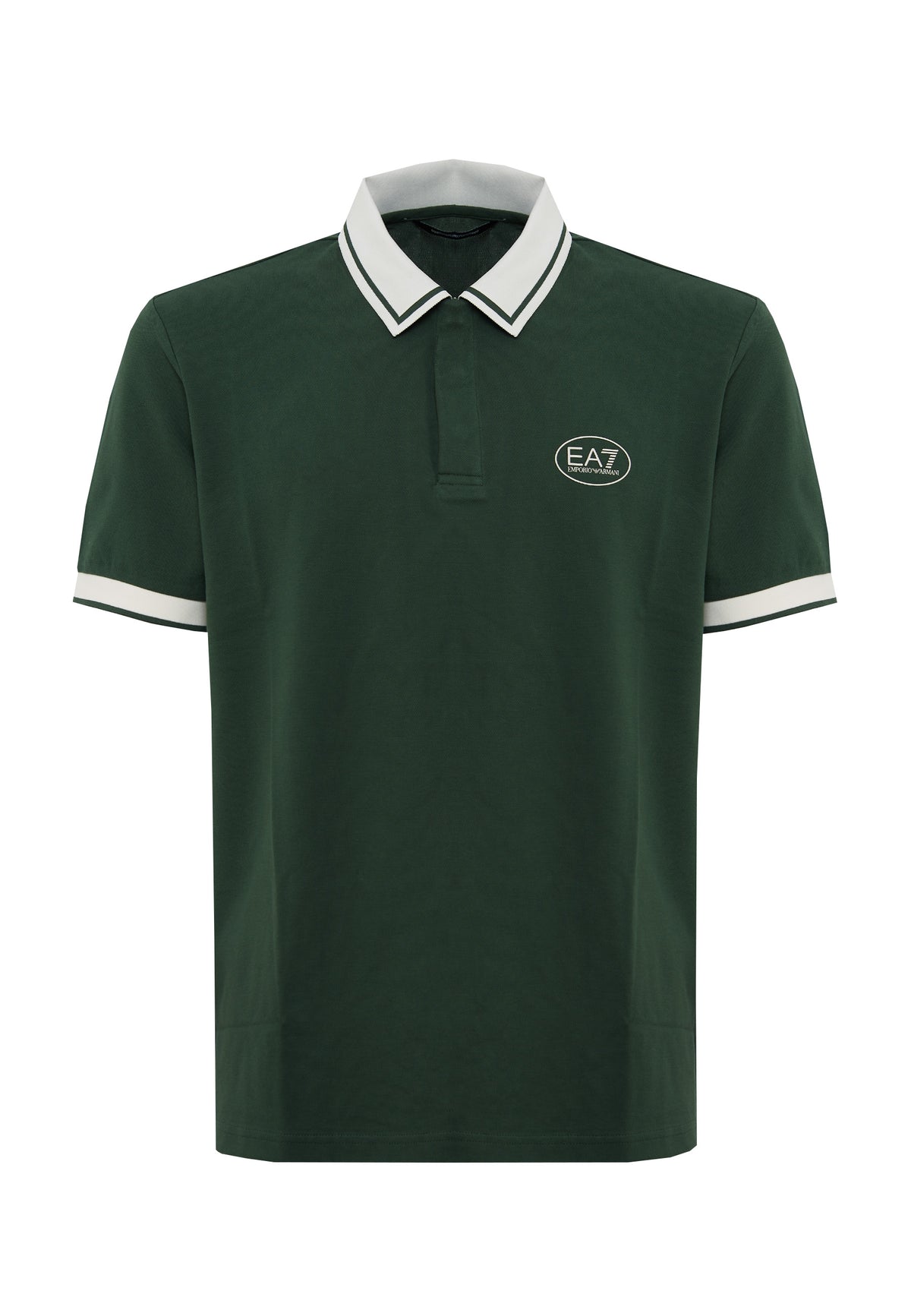 Cilantro stretch cotton piqué Tennis Club polo shirt