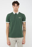 Polo Tennis Club in piquet di cotone stretch Cilantro 