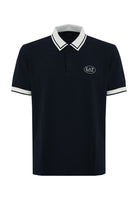 Polo Tennis Club in piquet di cotone stretch Blue 