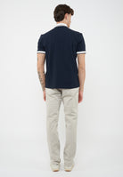 Polo Tennis Club in piquet di cotone stretch Blue 