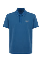 Polo Tennis Club in piquet di cotone stretch Blue Horizone 
