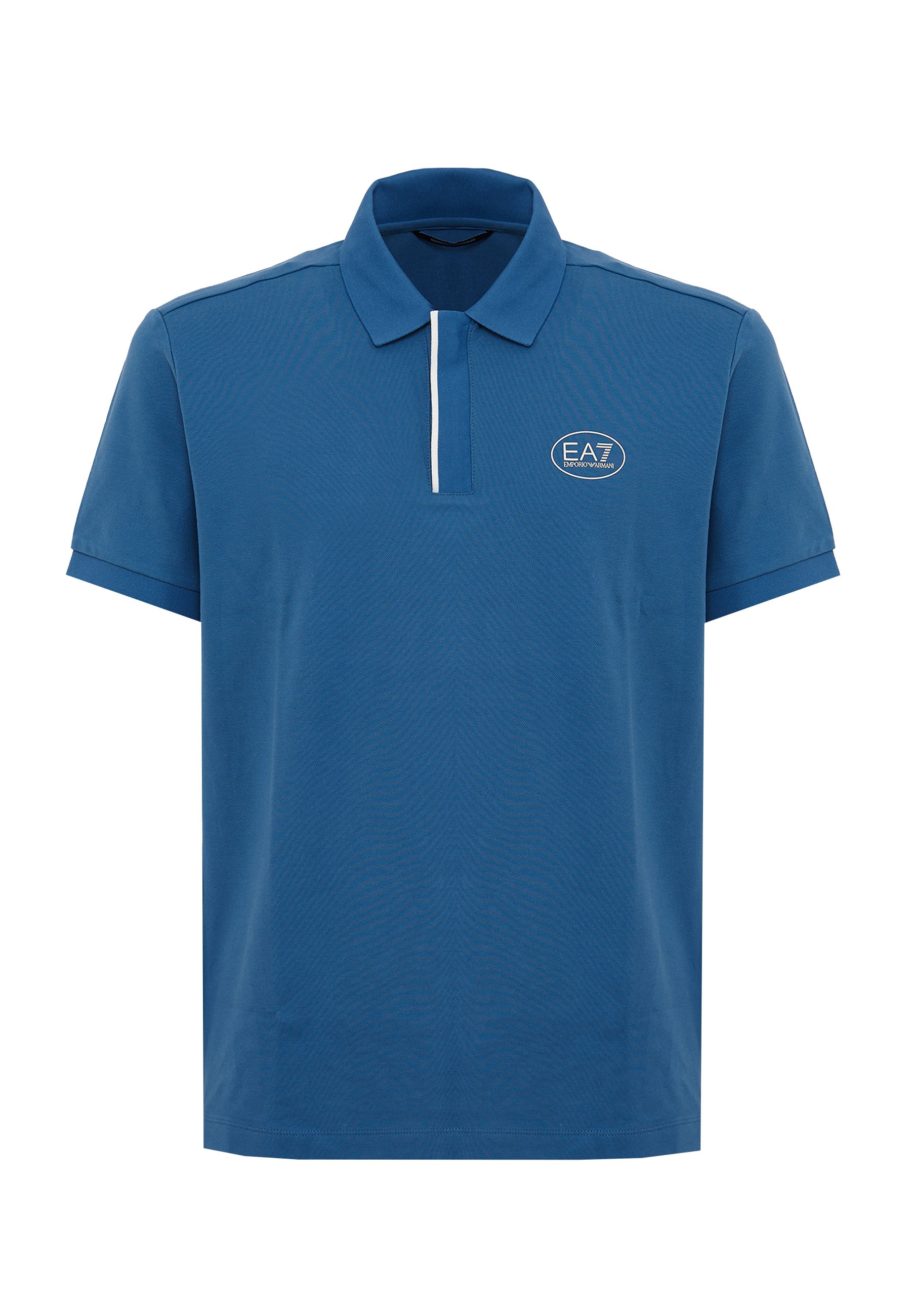 Polo Tennis Club in piquet di cotone stretch Blue Horizone 