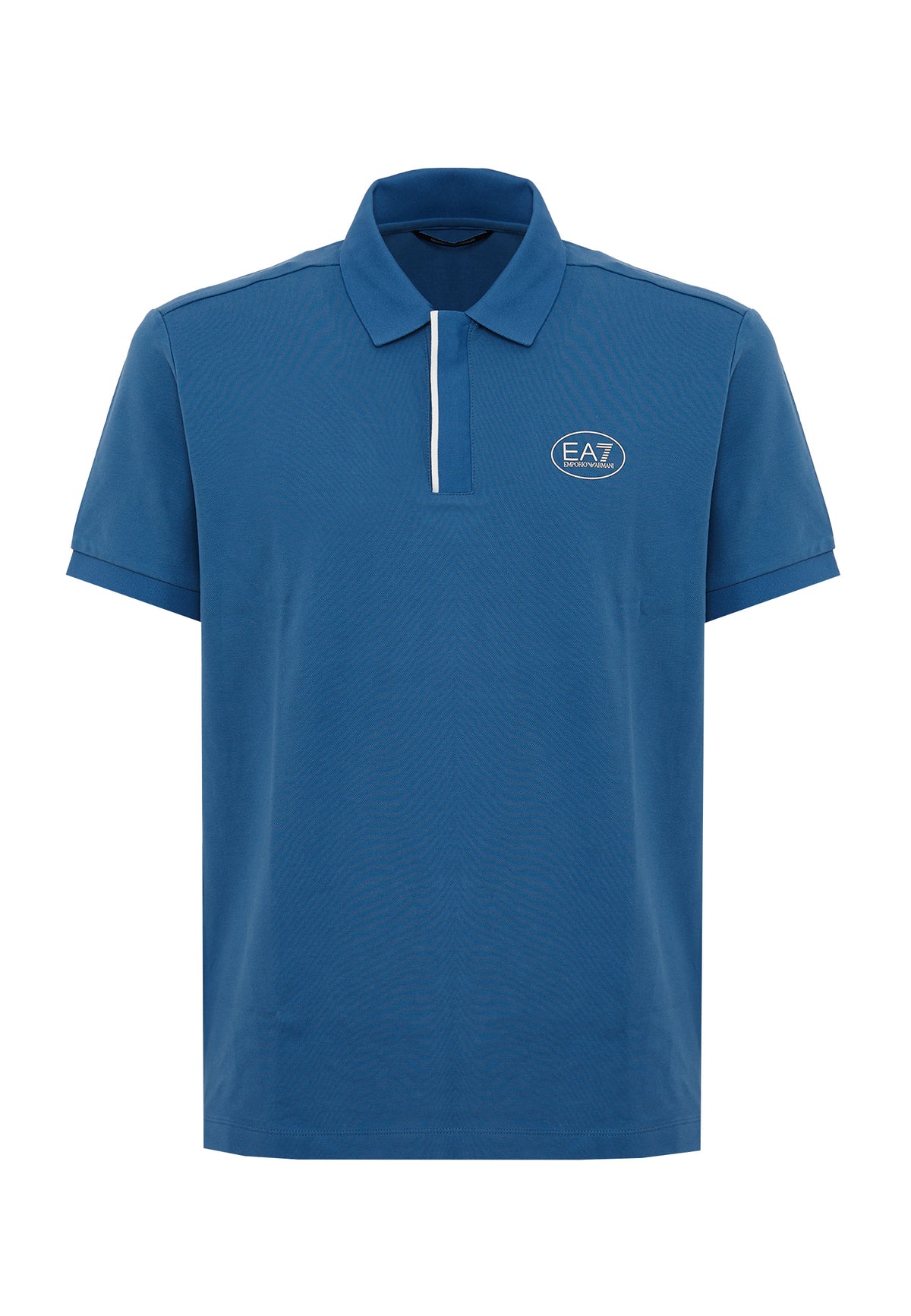 Polo Tennis Club in piquet di cotone stretch Blue Horizone 