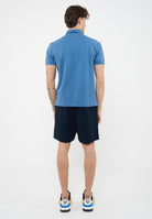 Polo Tennis Club in piquet di cotone stretch Blue Horizone 
