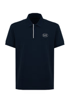 Polo Tennis Club in piquet di cotone stretch Blue 