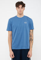 T-Shirt Tennis Club in piquet di cotone stretch Blue Horizone 