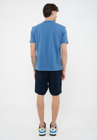 T-Shirt Tennis Club in piquet di cotone stretch Blue Horizone 