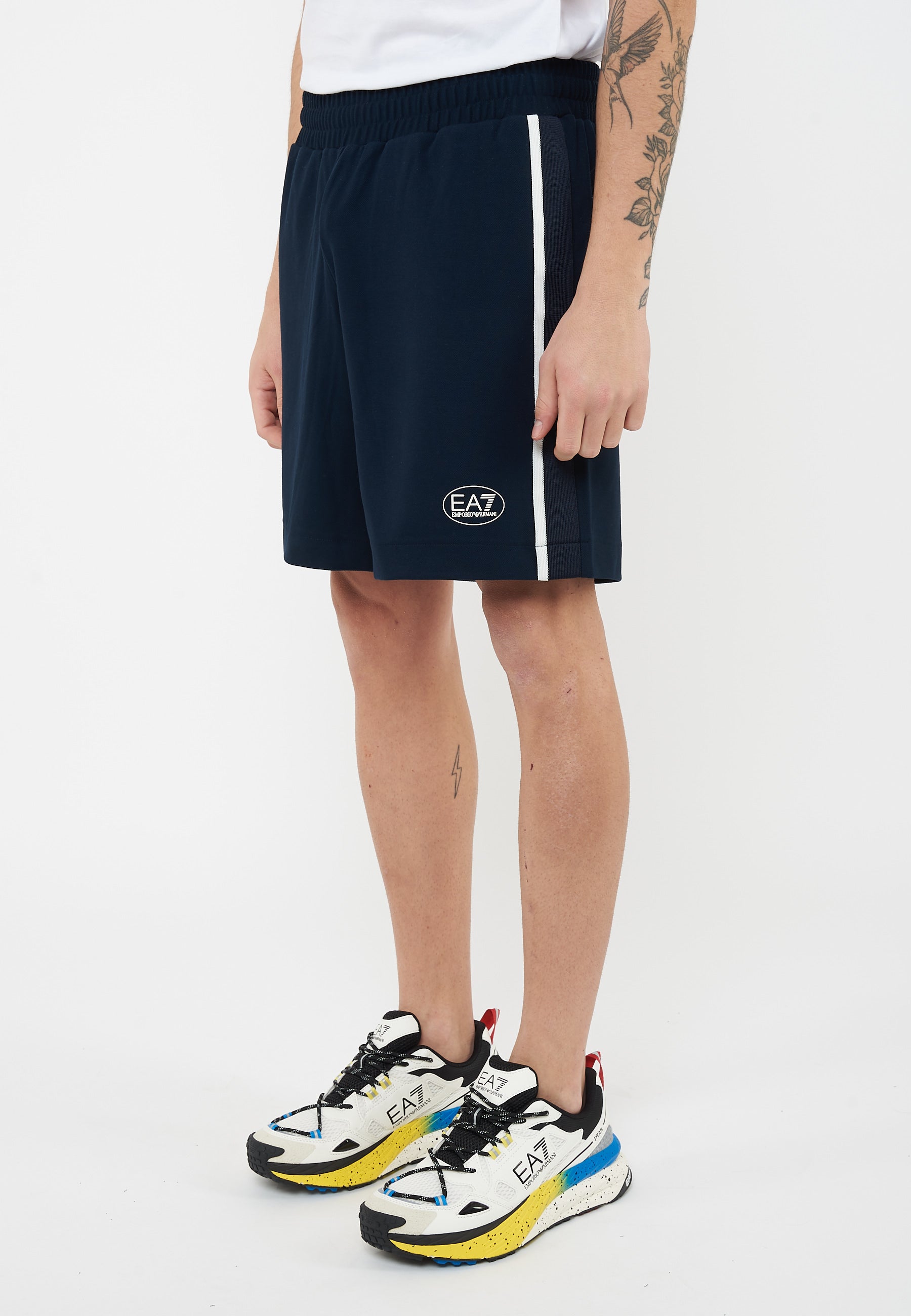 Bermuda Logo Series in misto cotone Blue 