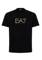 T-shirt girocollo Premium Label in jersey di cotone Black 