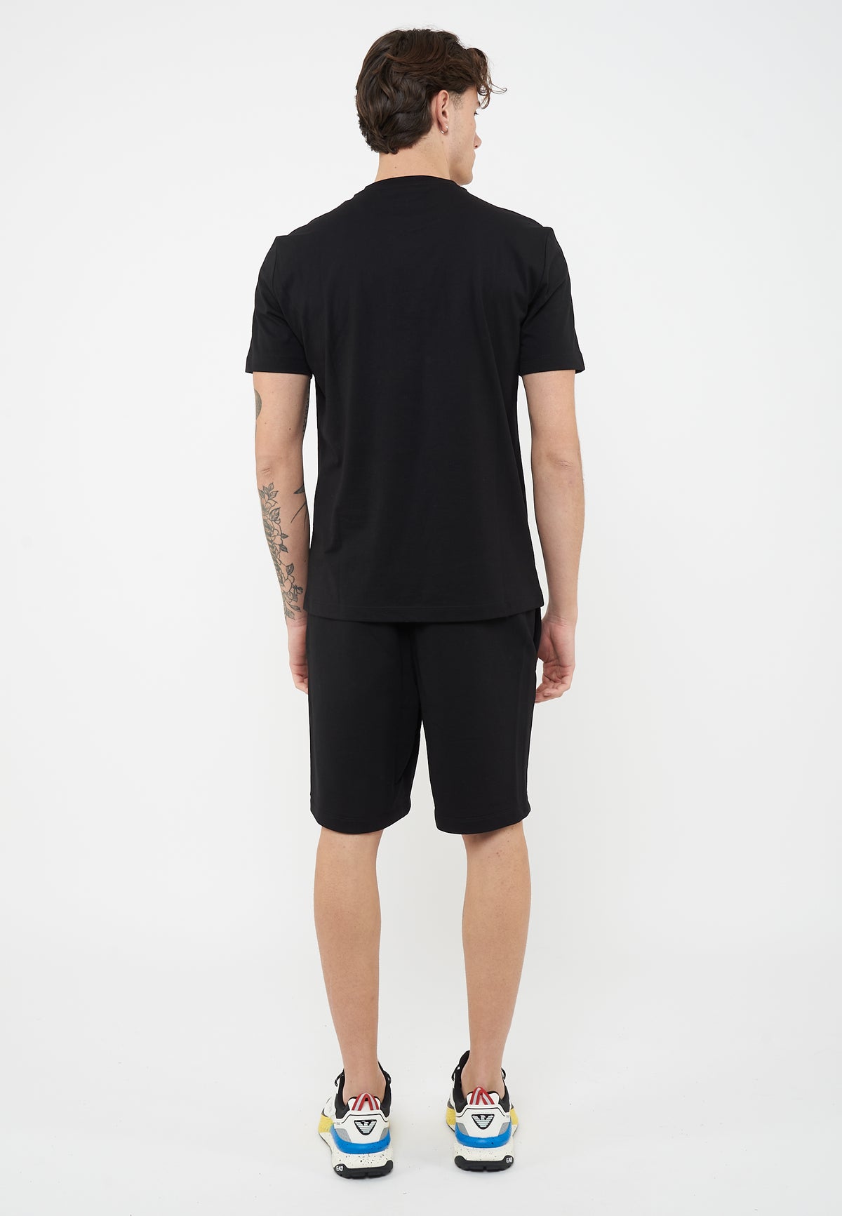 T-shirt girocollo Premium Label in jersey di cotone Black 