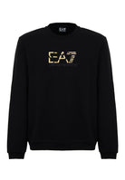 Felpa girocollo Premium Label in cotone Black 
