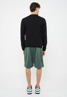 Felpa girocollo Premium Label in cotone Black 