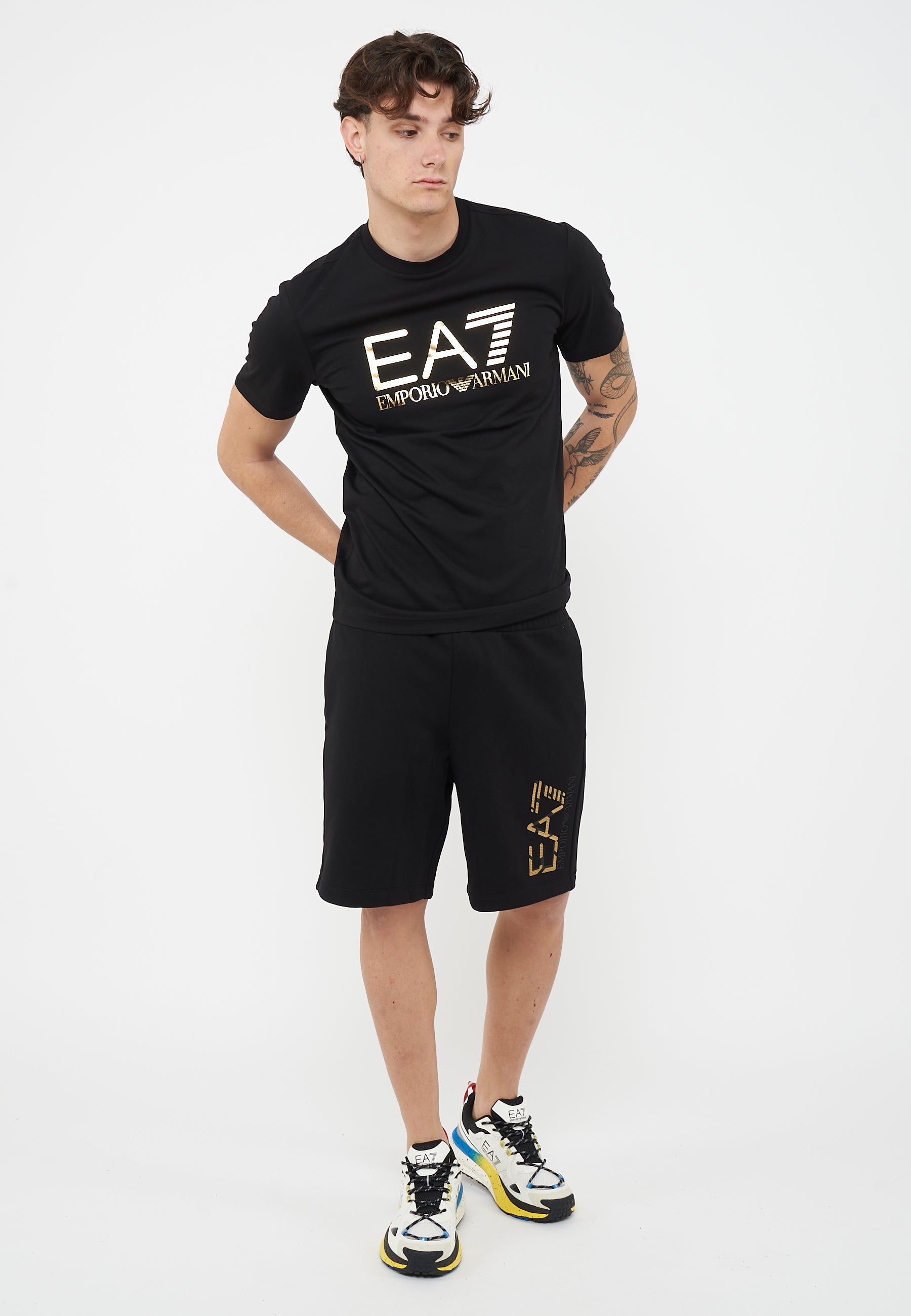 Bermuda Premium Label in cotone Black 