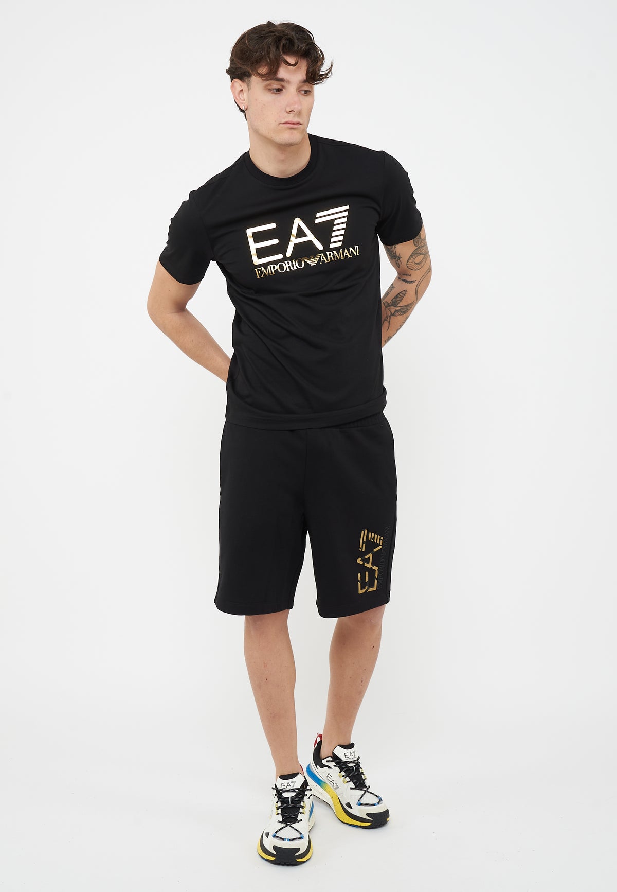 Bermuda Premium Label in cotone Black 