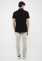 Polo Summer block in cotone stretch Black 
