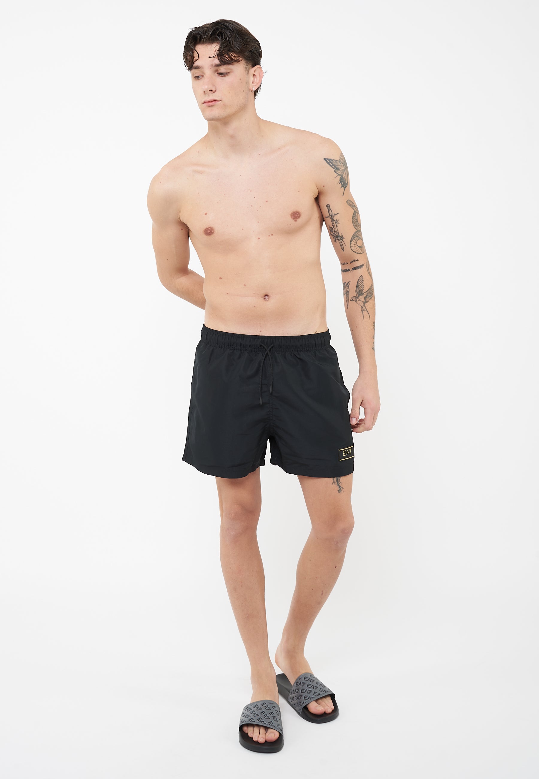 Costume Da Bagno Con Logo Black 