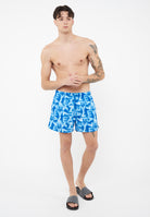 Costume boxer Graphic Series con stampa logo ASV Turkish Sea White 