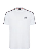 T-shirt girocollo in jersey di cotone Italian Spirit White 