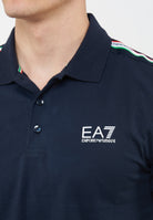 Polo in jersey di cotone Italian Spirit Blue 
