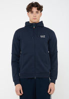 Felpa con cappuccio in jersey Italian Spirit Blue 