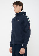 Felpa con cappuccio in jersey Italian Spirit Blue 