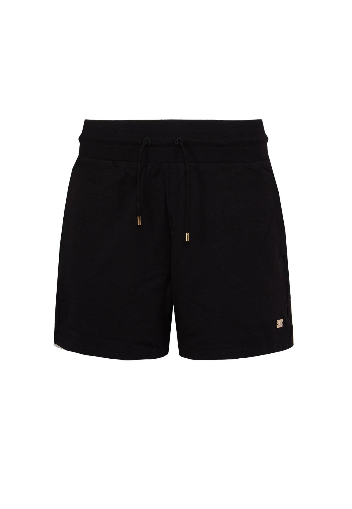Shorts in felpa con coulisse e logo Core Lady Black 