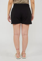 Shorts in felpa con coulisse e logo Core Lady Black 