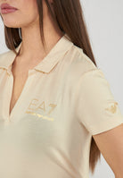 Polo con colletto e logo in micro borchie Evolution Fog 