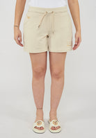 Shorts elasticizzati in misto viscosa con borchie Evolution Fog 