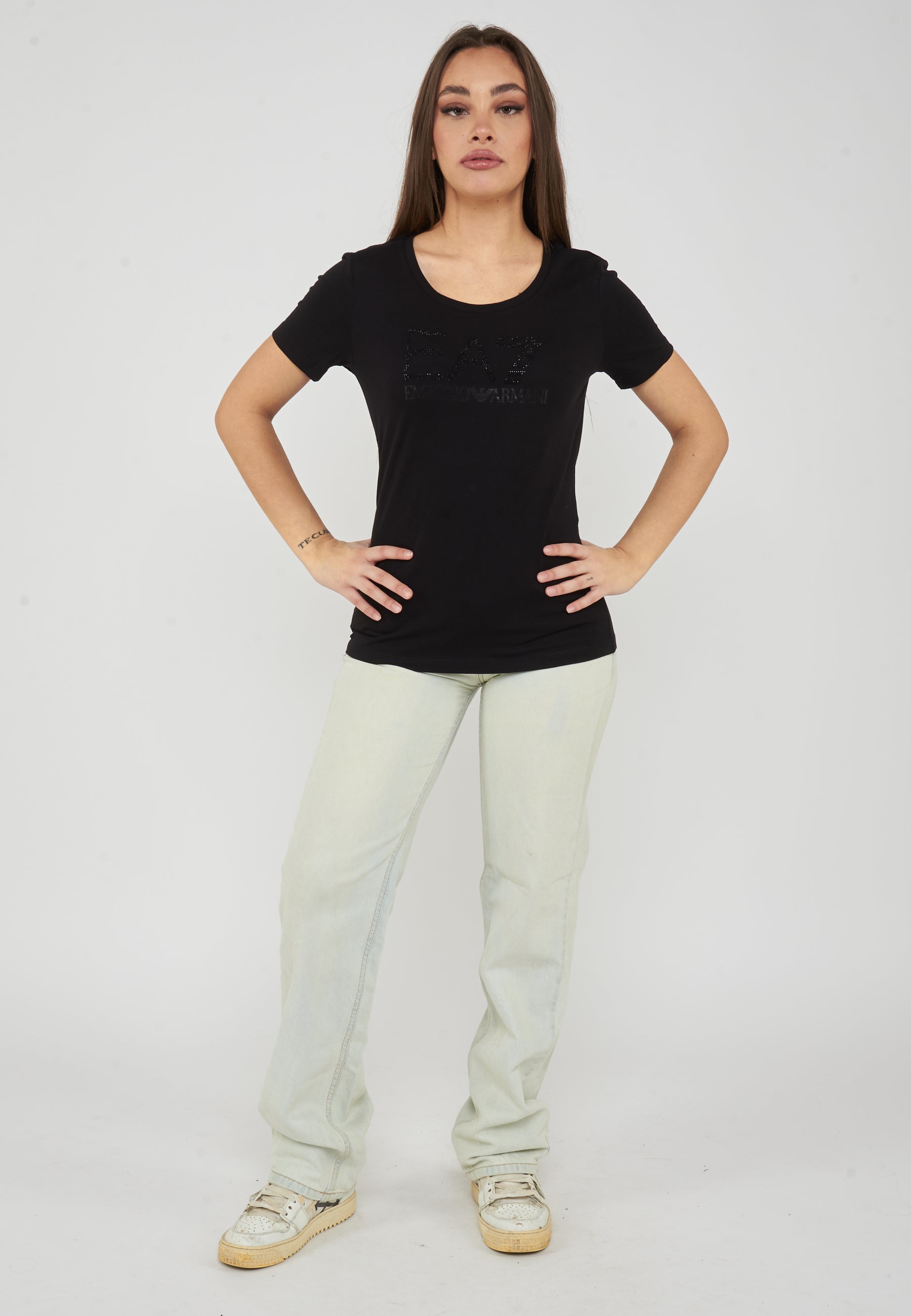 T-shirt in jersey stretch Logo Series Black 