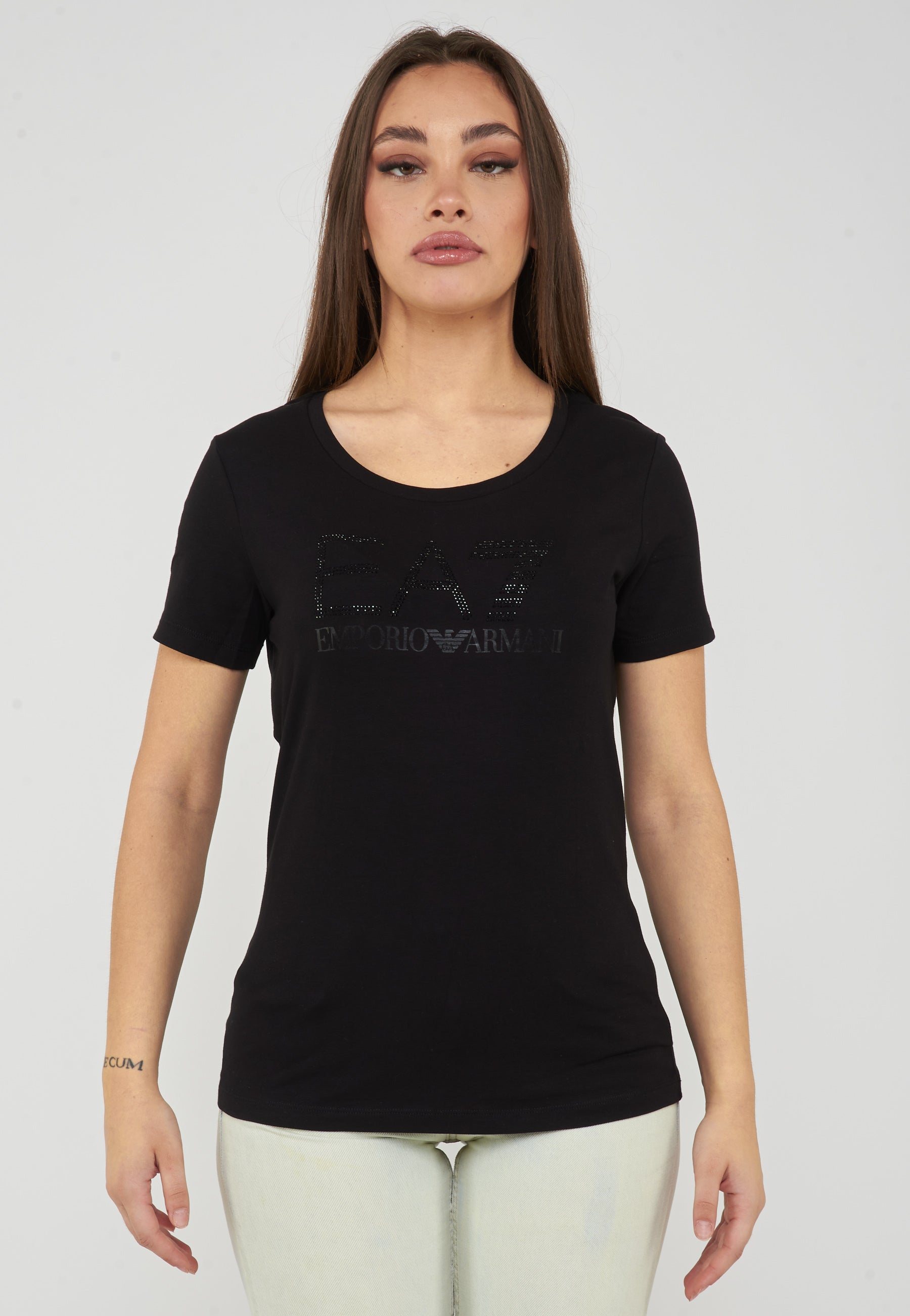 T-shirt in jersey stretch Logo Series Black 