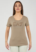 T-shirt in jersey stretch Logo Series Roasted Cashew 
