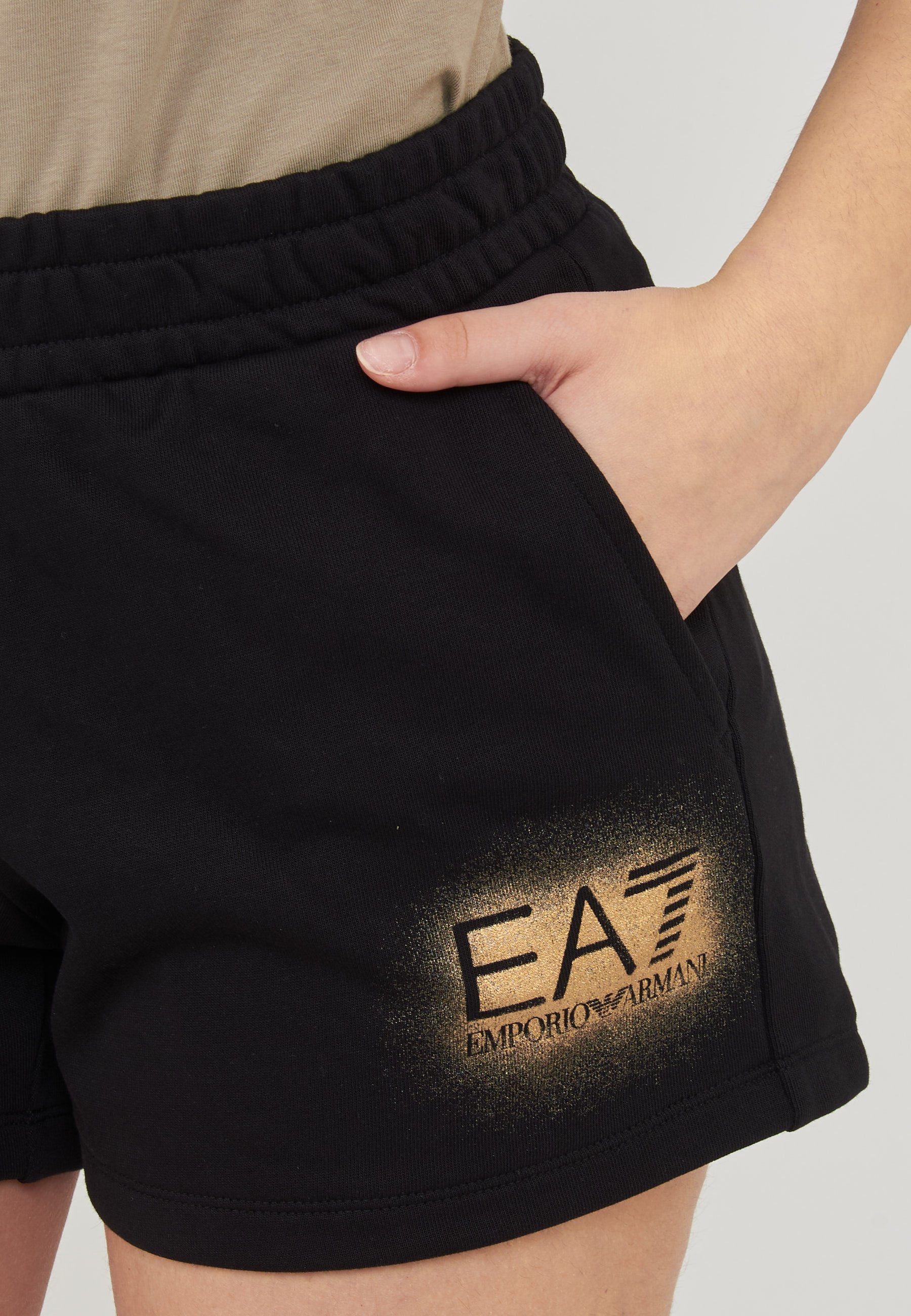 Shorts In cotone Black Rose Gold 