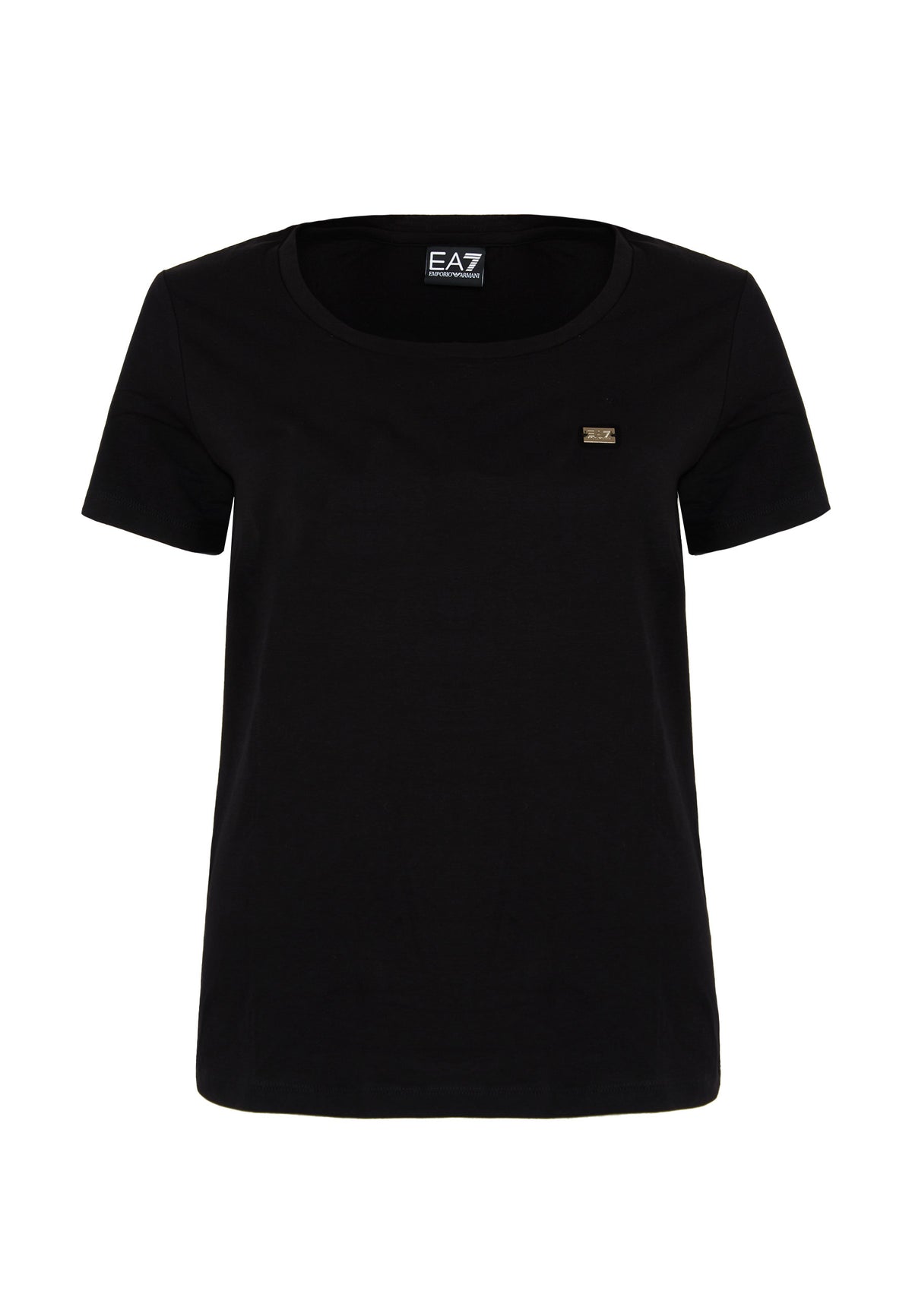 T-shirt Core Lady vestibilità slim in jersey cotone Black 