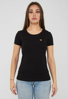 T-shirt Core Lady vestibilità slim in jersey cotone Black 