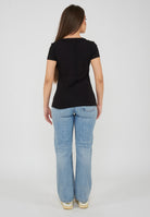T-shirt Core Lady vestibilità slim in jersey cotone Black 