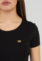 T-shirt Core Lady vestibilità slim in jersey cotone Black 