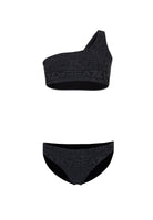 Bikini monospalla stampa monogram fancy grey 
