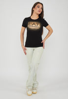 T-shirt girocollo classica a maniche corte Black Rose 