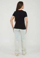 T-shirt girocollo classica a maniche corte Black Rose 
