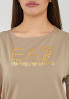 T-shirt Logo Series in jersey di cotone stretch Aluminium 