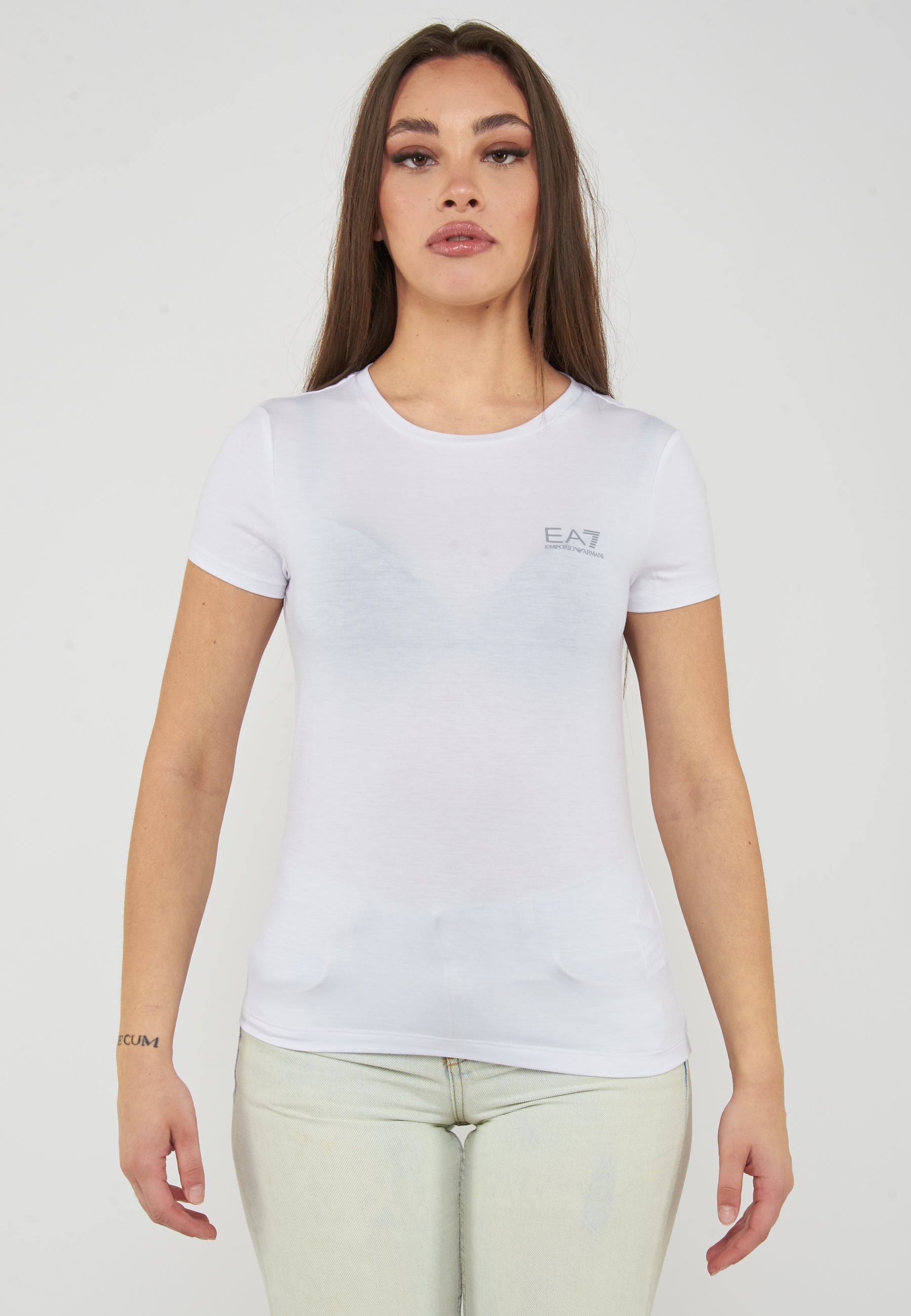 T-shirt in tessuto tecnico Natural Ventus7 ASV White<BR/> 