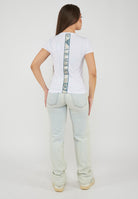 T-shirt in tessuto tecnico Natural Ventus7 ASV White<BR/> 